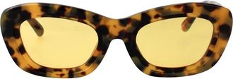 The Attico Retro Chic Zonnebril - Dames - Zonnebrillen - Bruin - 51 MM - Accessoires