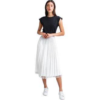 Belle & Bloom Mixed Feeling Reversible Skirt in White at Nordstrom, Size X-Small