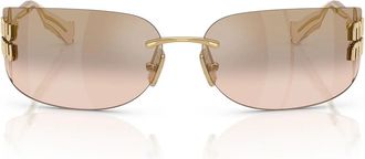 Miu Miu Sunglasses Mua51 S 5 Ak20 P Gold/Bronze Mirror Smoky Women