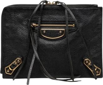 Balenciaga Pre-owned Clutch Bag - Dames - Vintage Clutch - Zwart - ONE Size - Leer - Vintage