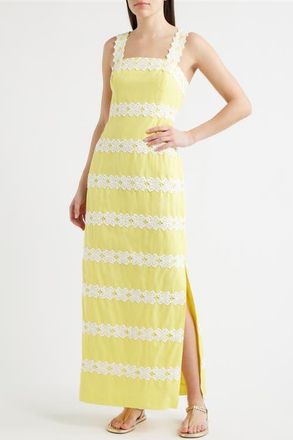 Lilly Pulitzer Davis Estelle Sleeveless Dress in Estelle Yellow at Nordstrom, Size 10