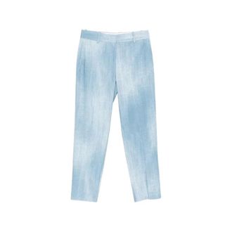 Ermanno Scervino Slim-fit Trousers, female, Blue, Size: XS Regular Trousers