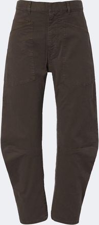 Nili Lotan Shon cotton twill barrel-leg pants