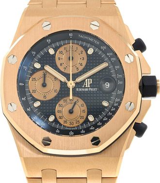 Audemars Piguet Pre-owned Audemars Piguet Royal Oak Offshore Chronograph Blue Dial Mens Watch 26238OR.OO.2000OR.01