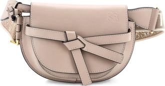 Loewe Gate Dual Shoulder Bag Leather Mini crossbody bag - Beige