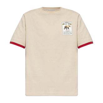 Iceberg T-Shirts, male, Beige, Size: 2XL T-shirt with print