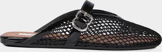 Alaia Mesh Mary Jane Ballerina Mules