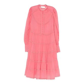 Ermanno Scervino Midi Dresses, female, Pink, Size: 2XS Mf749 Abito