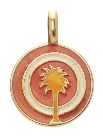 Pascale Monvoisin 9kt yellow gold Faro resin pendant - unisex - 9kt Yellow Gold - One Size