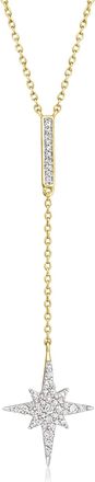 Ross-Simons Diamond North Star Y-Necklace in 18kt Gold Over Sterling