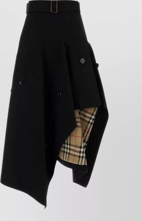 Burberry cotton asymmetric skirt