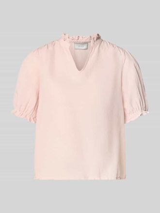 Neo Noir Neo Noir Blusenshirt aus Leinen-Baumwoll-Mix Modell Odesa in Rosa, Gr&ouml;&szlig;e 34