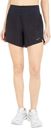 Brooks Chaser 5 Shorts Womens Shorts Black : 2XL (US 20-22) 5, Spandex/Polyester