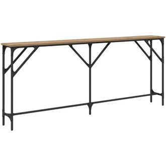 vidaXL Mesa Consola Roble Artisan 180 X 23 X 75 Cm Vidaxl
