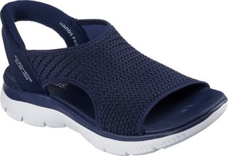 Skechers Summits Sweetly Evolved Textiel Dames Navy Sandalen