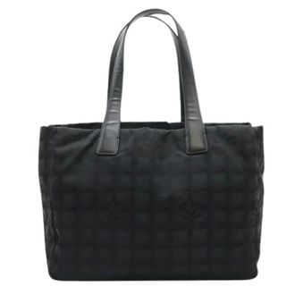 Chanel Pre-owned Tote Bags, female, Black, Size: ONE SIZE Pre-owned New Travel Line Nylon Tote Bag