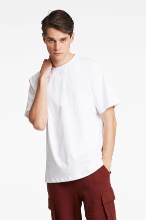 Lindbergh T-Shirt LINDBERGH, Herren, Gr. XXL, weiss (wei&szlig;), Jersey, Obermaterial: 100% Baumwolle, unifarben, regular fit h&uuml;ftbedeckend, Rundhals, Shirts T-Shirt