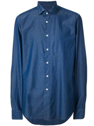 Dell'Oglio classic long-sleeve shirt - Blue
