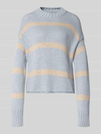 Marc O'Polo Regular Fit Strickpullover aus Baumwoll-Mix in Hellblau, Gr&ouml;&szlig;e XXL