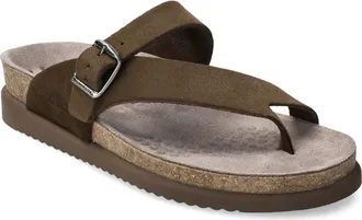 Mephisto Helen Toe Loop Sandal in Moss at Nordstrom, Size 11