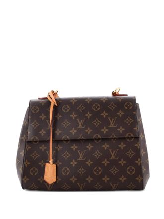 Louis Vuitton Cluny Top Handle Bag Monogram Canvas MM shoulder bag - Brown