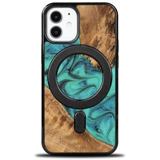 OEM Funda Bewood Unique Para Iphone 12 Mini - Turquesa Con Magsafe