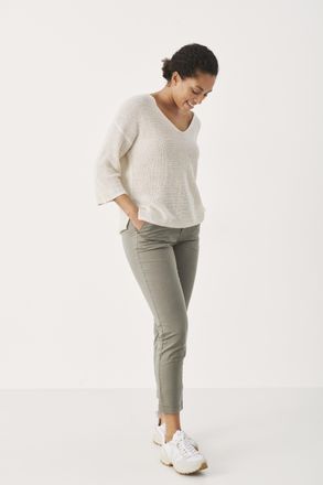 Part Two Casual broek Regular fit Vetiver green