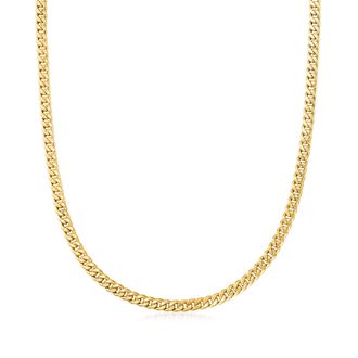 Ross-Simons Italian 5mm 14kt Yellow Gold Curb-Link Necklace