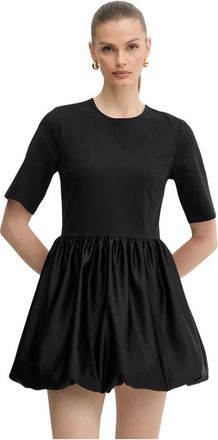 Twinset Mini Abito con Logo - - Dresses - Donna - Nero - M