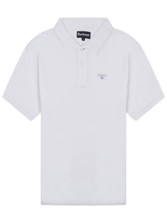 Barbour White Shirt Collar Polo