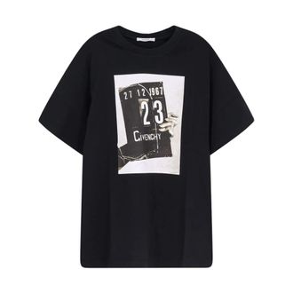 Givenchy T-Shirts, male, Black, L, T-shirt with Clapperboard Print