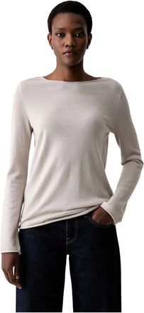 Marc O'Polo Jersey de cuello redondo - Knitwear - Mujer - Beige - XS