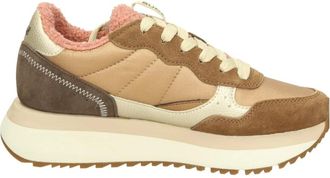 Sun 68 Lage Teddy Sneakers - Dames - Sneakers - Bruin - 37 EU - Su&egrave;de - Schoenen