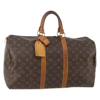 Louis Vuitton Pre-owned Weekend Bags, female, Brown, Size: ONE SIZE Pre-owned Keepall 45 Boston Bag