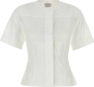 Alexander McQueen Alexander Mcqueen Womens White Poplin Shirt Cotton - Size EU 38 (Womens)