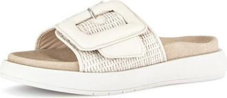 Gabor Pantolette met gevlochten band - Dames - Schoenen - Beige - Maat: 42 EU