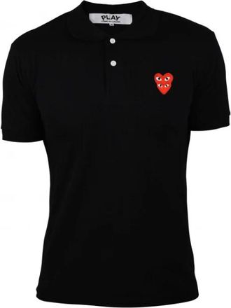 Comme Des Gar&ccedil;ons Polo Shirt - Heren - Polos - Zwart - S - Katoen - Tops