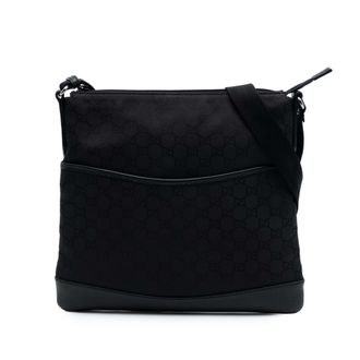 Gucci Tweedehands Gg Canvas Flat Messenger Bag