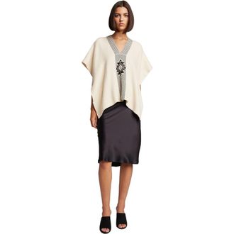 VOZ Manta Estrella in Textured Cotton in Ivory/black at Nordstrom