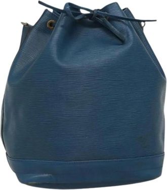 Louis Vuitton Tweedehands leren Louis Vuitton tassen - Dames - Vintage Tas - Blauw - ONE Size - Vintage