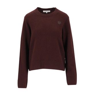 Maison Kitsun&eacute; Truien & Vesten, Dames, Bruin, L, Gebreide kleding