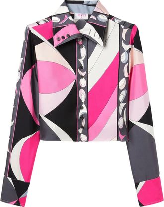 Pucci Camicia Presci crop - Nero