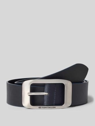 Tom Tailor Lederg&uuml;rtel aus echtem Leder in klassischer Form in Dunkelblau, Gr&ouml;&szlig;e 100