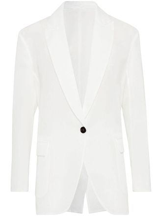 Brunello Cucinelli Blazer monopetto - Bianco