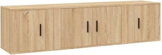 vidaXL Vidaxl - Set De Muebles Para Tv 3 Pzas Madera Contrachapada Roble Sonoma