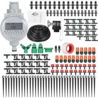 OEM Kit De Riego Por Goteo Para Plantas Con Sistema De Riego Autom&aacute;tico Electr&oacute;nico, Temporizador, Goteros Y Manguera De 40 Metros Para Jard&iacute;n, C&eacute;sped Y T