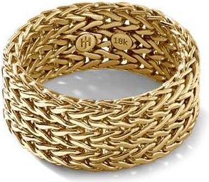John Hardy Rata Chain Ring, Wide, 9mm in Gold at Nordstrom, Size 11
