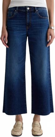 AG - Adriano Goldschmied Saige Wide Leg Crop Jean In Outspoken
