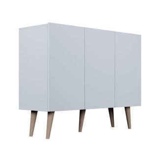 Petits Meubles C&oacute;moda 3 puertas paneles blanco