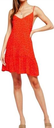 Olivaceous Womens Floral Dress In Red